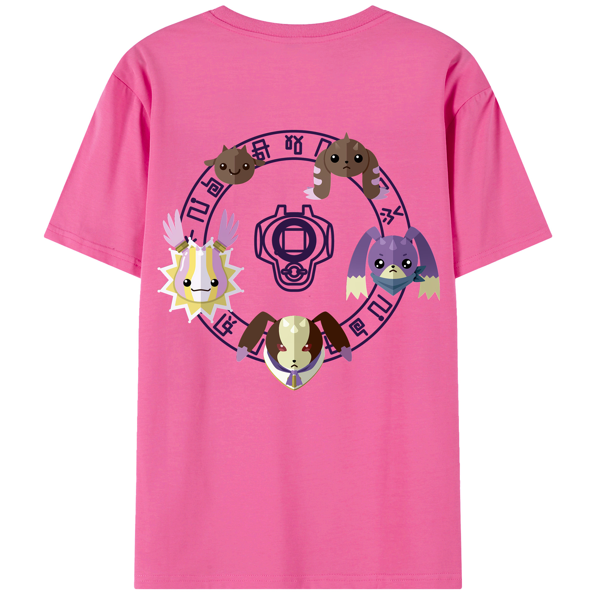 （画像用） Digimon デジタルモンスター/デジモン レディース半袖Tシャツ(バックプリント)